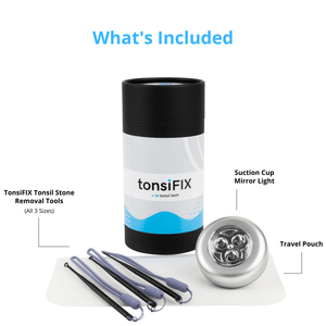TonsiFIX Tonsil Stone Removal Tool Kit by Tonsil Tech - What's Included in the Premium TonsiFIX Kit